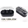 5x/15x/20x/25x Binocular Magnifying Lens, Wearable Magnifying Glass with LED Light Illumination, Magnifying Glass Tool Set.
