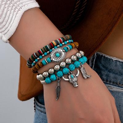 Die neue Damen-Armbänder Denim-Stil künstlicher Türkis Kollektion