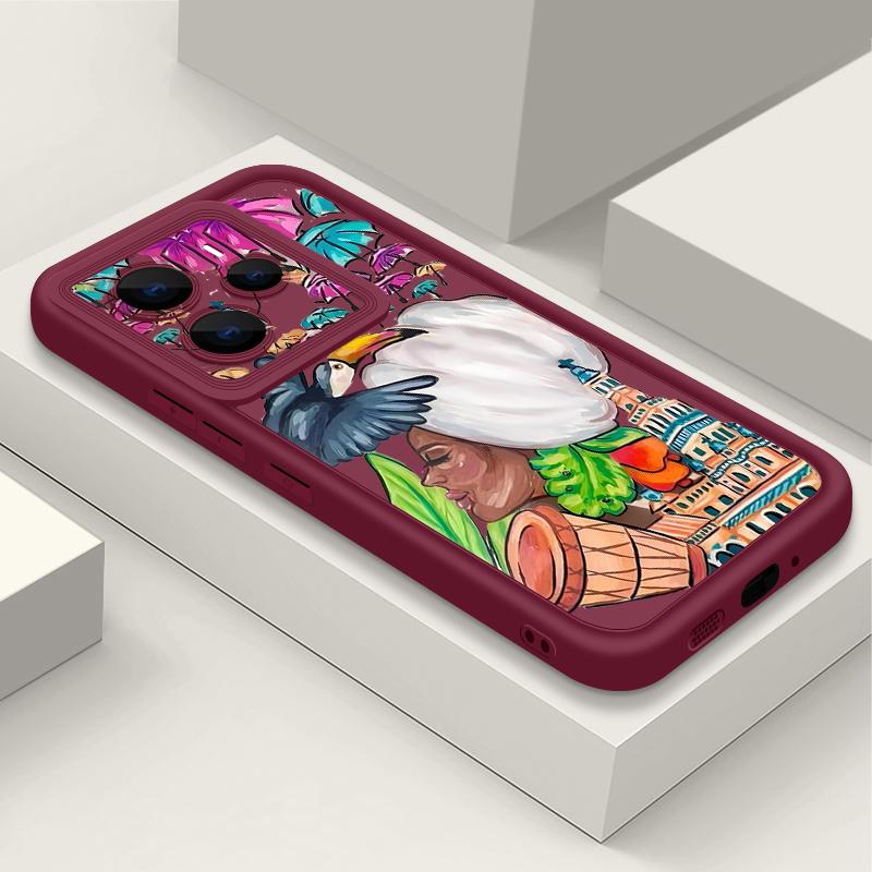 Tropical-style Toucan Pattern Case For Xiaomi Redmi Note 14 13 Pro 5G 4G 12 11 Funda Xiaomi 14T 13T 11T Pro Shockproof Bumper Silicone Cover