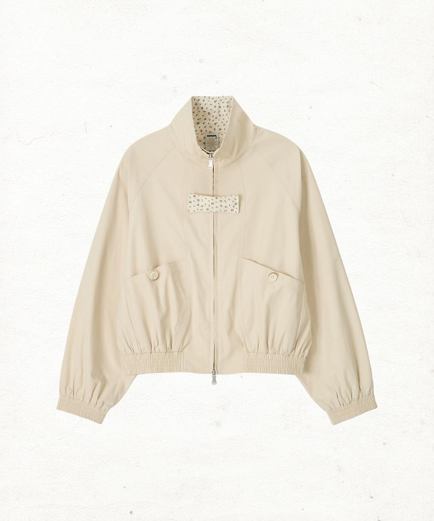 Dandel Dd Floral Lining Tab Jacket (Cream)