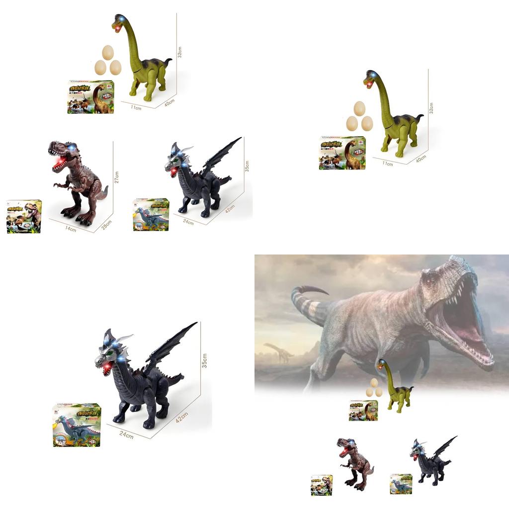 Dinosaur Simulation Toy With Lighted Features And Sensory Development For Children