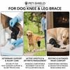 Breathable Texture Dog Leg Recovery Sleeve Adjustable Fit Secure Fastening Dog Surgery Protection Sleeve Flexible Construction