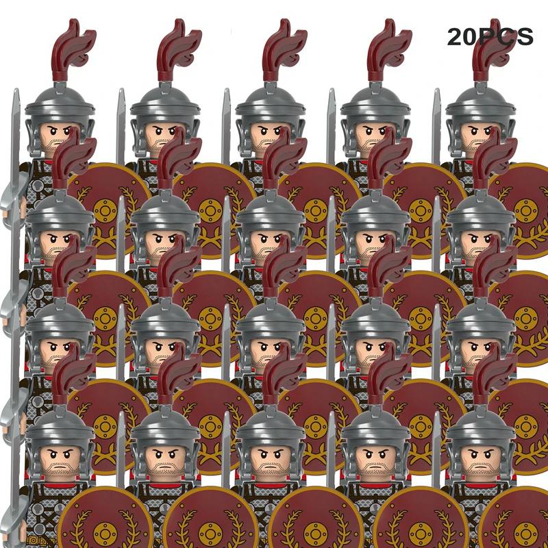 Medieval Knights & Warriors Building Blocks Roman Legion Spartan Cavalry Crusaders Bricks