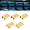 5Pcs Wire Quick Connector 3 In 6 Out OJ636 Yellow Male Female Plugin  for Light