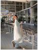 Sweet Korean-Style Women's Spaghetti Strap Vest Dress - 2026 Spring A-Line Layered Mid-Length Skirt