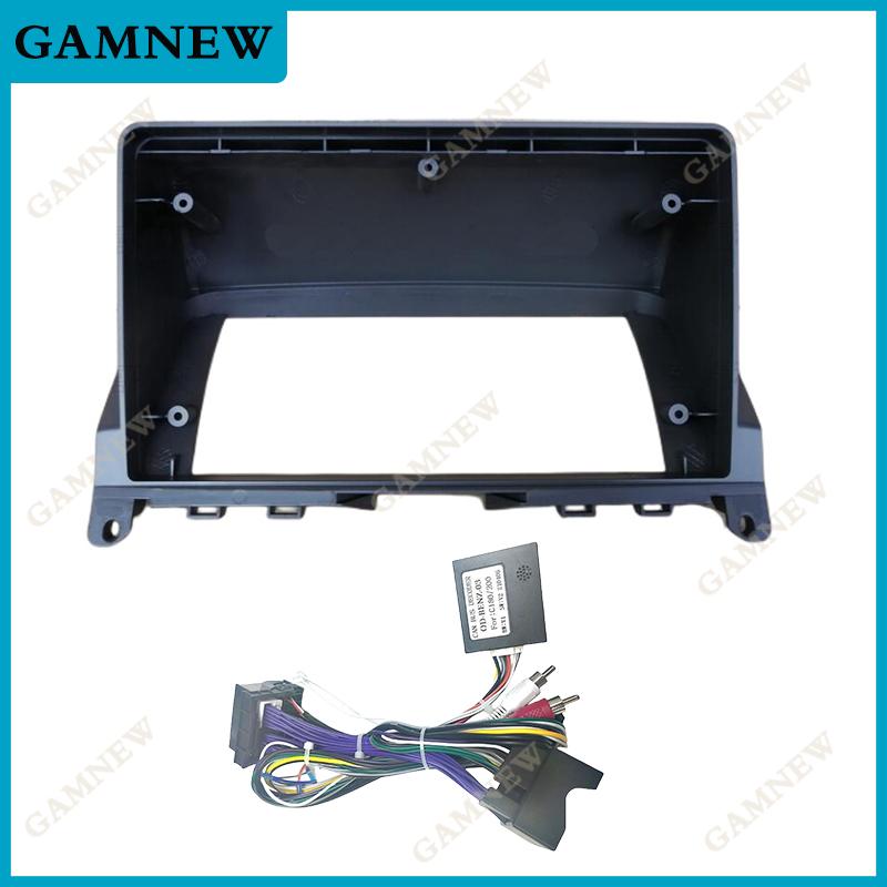 9 Inch Car Frame Fascia Adapter Canbus Box For Decoder Benz C Class C180 C200 W204 S204 Android Radio Dash Fitting Panel Kit