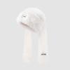 Cute Long Eared Winter Hat With Scarf For Girls Warmth And Windproof Protection