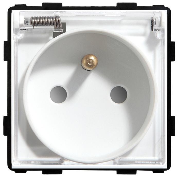 Bathroom socket insert 230V white RTX SH