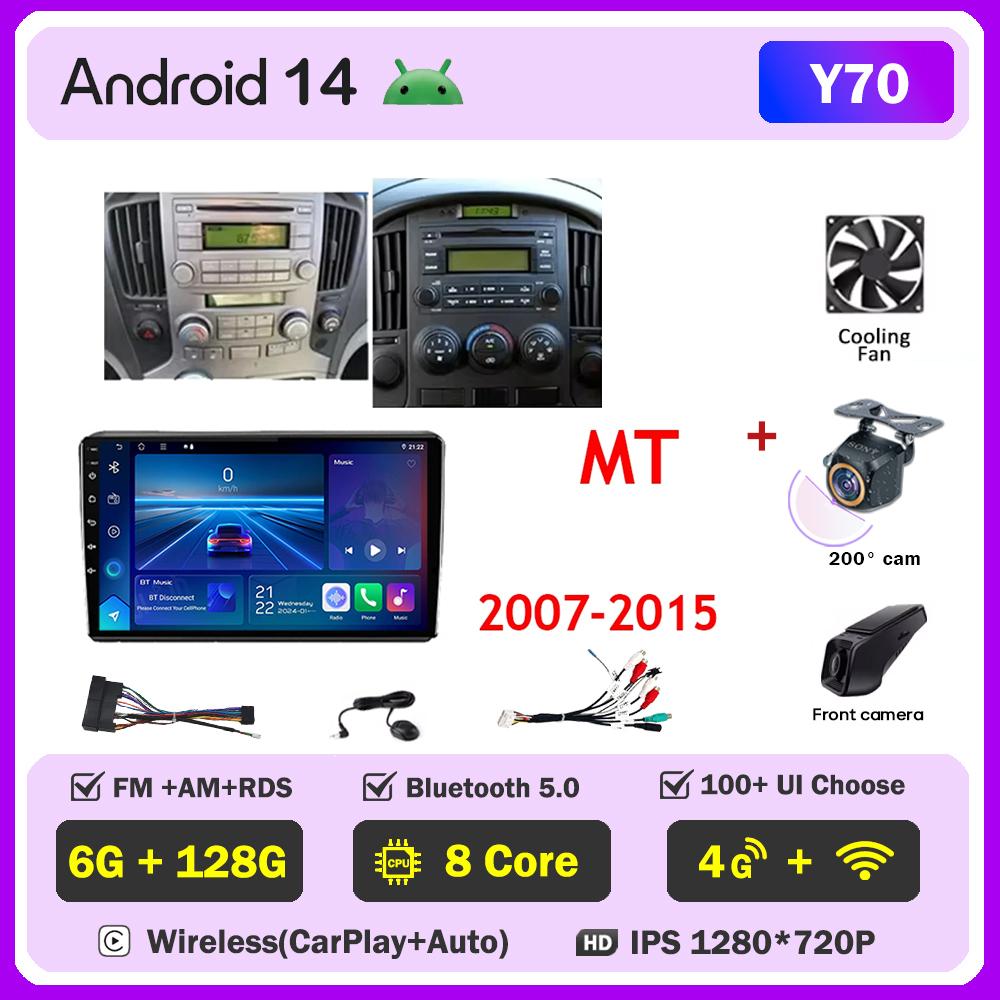 Pentru Hyundai H1 Grand Starex i8000 TQ 2007 - 2015 Player Radio Auto Ecran Carplay Auto Autoradio Mirror Link Carplay Android auto