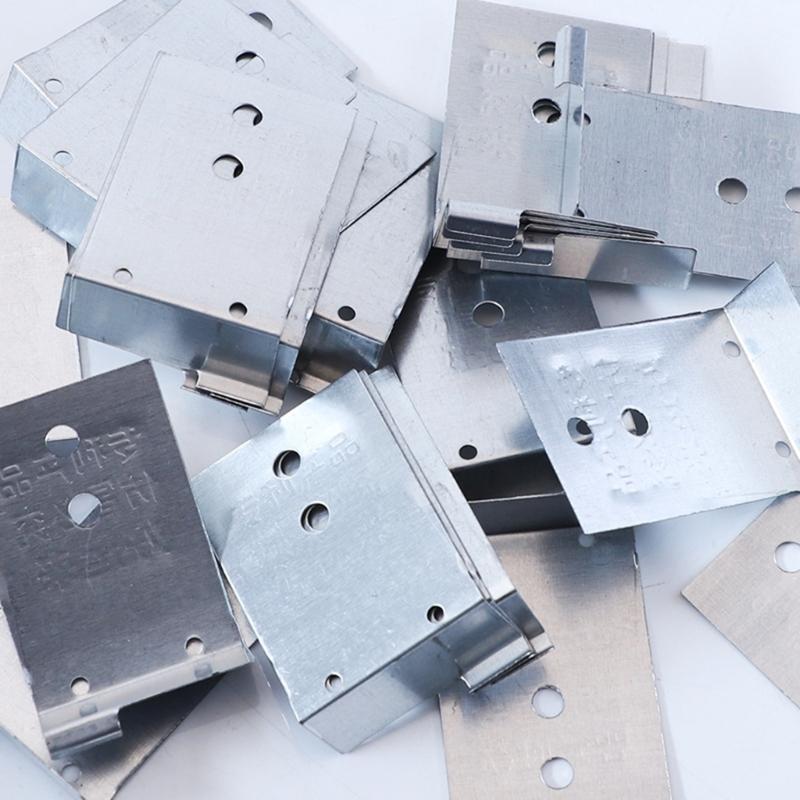 100Pcs Door Installation Fixing Pieces Wood Door Frame Corner Assistant Bracket Heavy Duty Stainless Steel Mounting