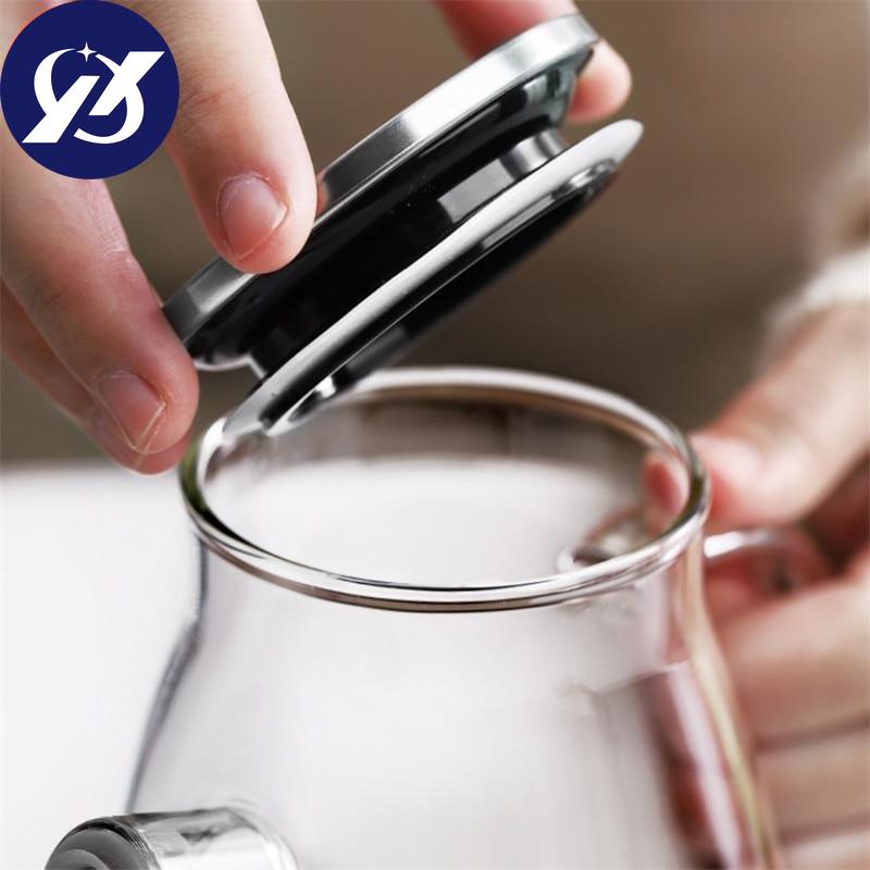 Glass Oil Pot Leak-proof Oil Bottle with Scale Kitchen Cooking Tool Vinegar Soy Sauce Bottle Gravy Boat