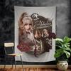 Modern Fashion Singer Sabrina DIY Wall Tapestry Hippie Flower Wall Carpets Dorm Decor Wall Art Decor