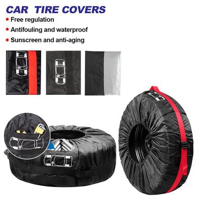 1Pc Universal Car Spare Tire Covers Case Auto Wheel Tires Storage Bags Carry Tote Tire For Cars Wheel Covers 13-18inch 19-23inch