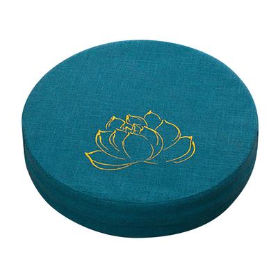 Meditation Cushion Round Hard Foam Cotton Linen Detachable Washable Comfortable Floor Pillow Mat