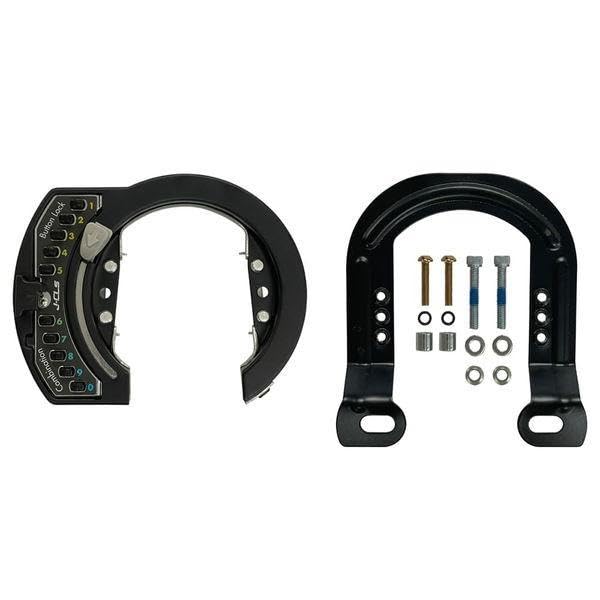 J&C JC-083CLB BK Adjustable Button Ring Lock