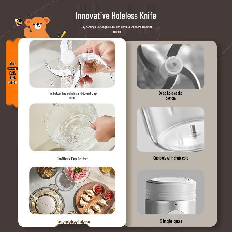 Bear Multi-functional 2L Meat Grinder