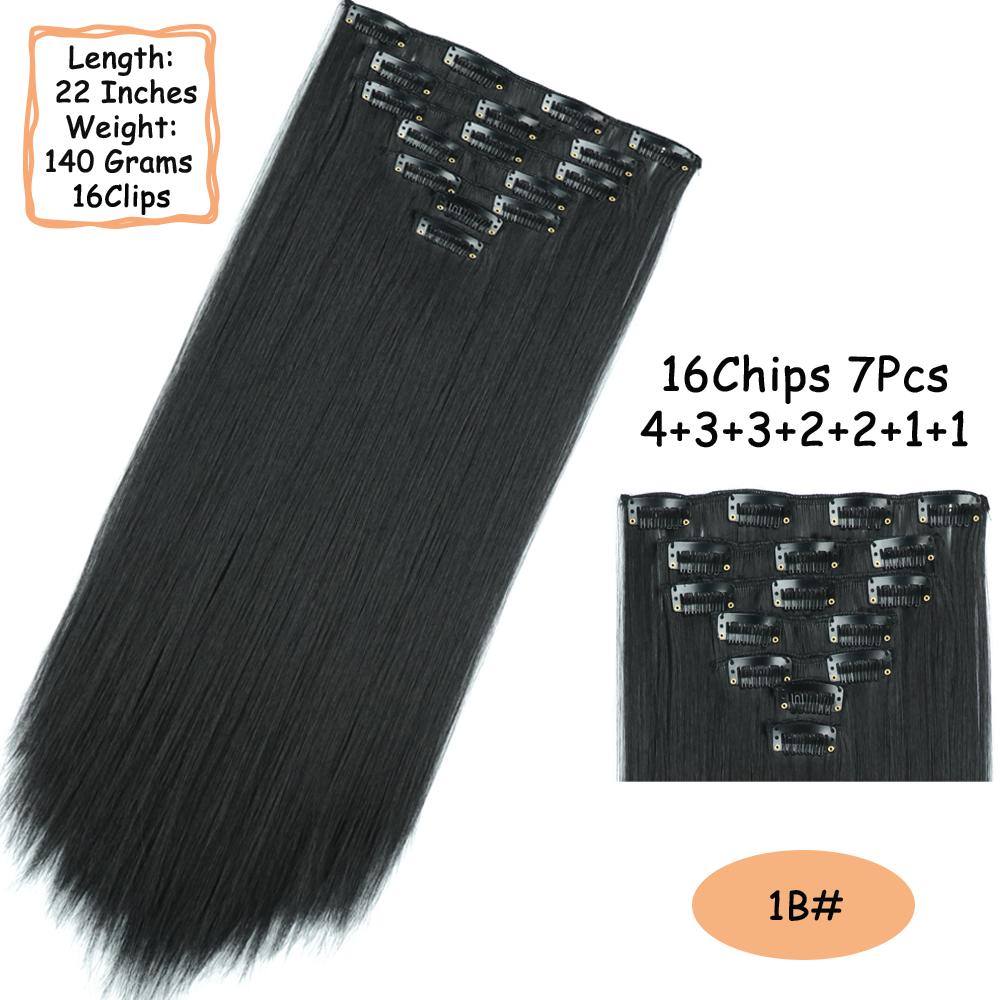 MISS WIG 16 клипс для длинных прямых волос — фото 8