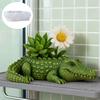 Flexible Silicone Alligator Shape Planter Mold For Resin Art Concrete Cement Casting And Decorative Candle Container