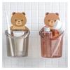 Little Bear Punch-Free Wall-Mounted Toothbrush & Mouthwash Cup Holder