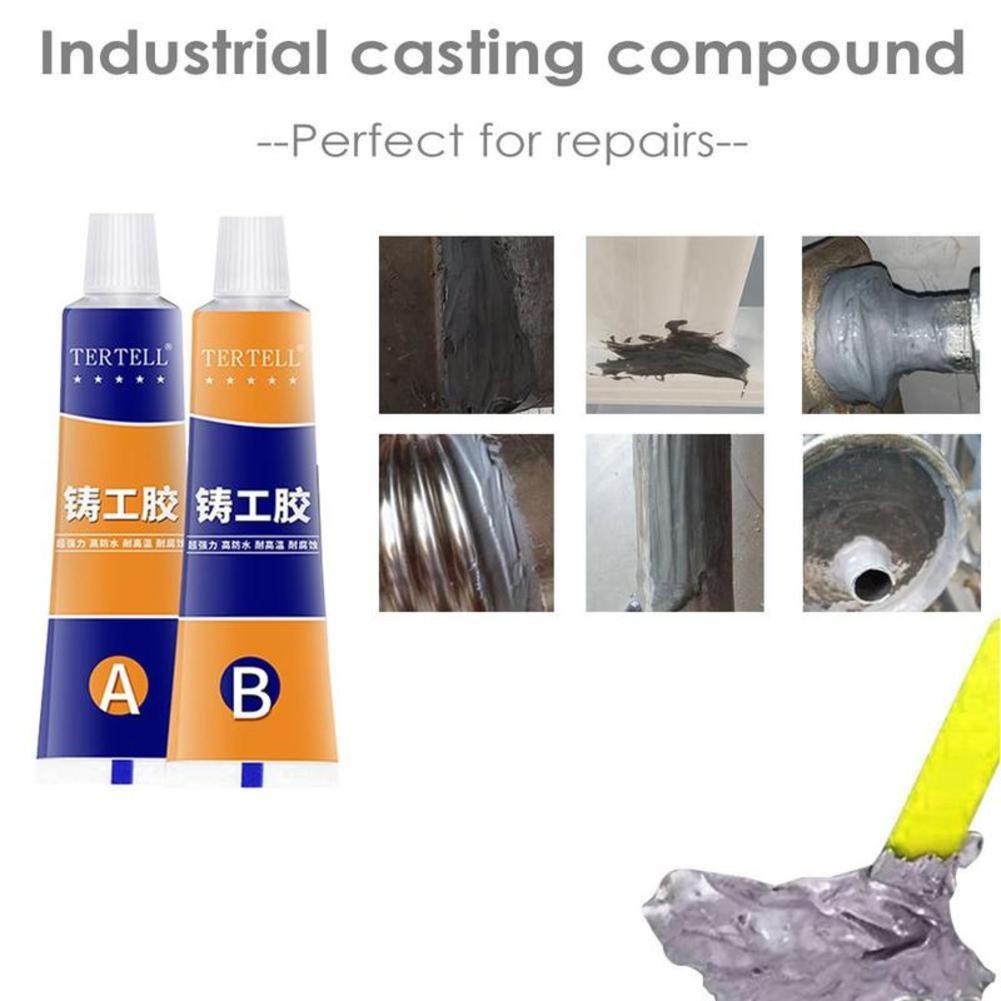 100g AB Metall Reparatur Kleber Super Kleber Industrielle Reparatur Kalt Kleber Wärme Metall Reparatur Schweiß Wat F2B7