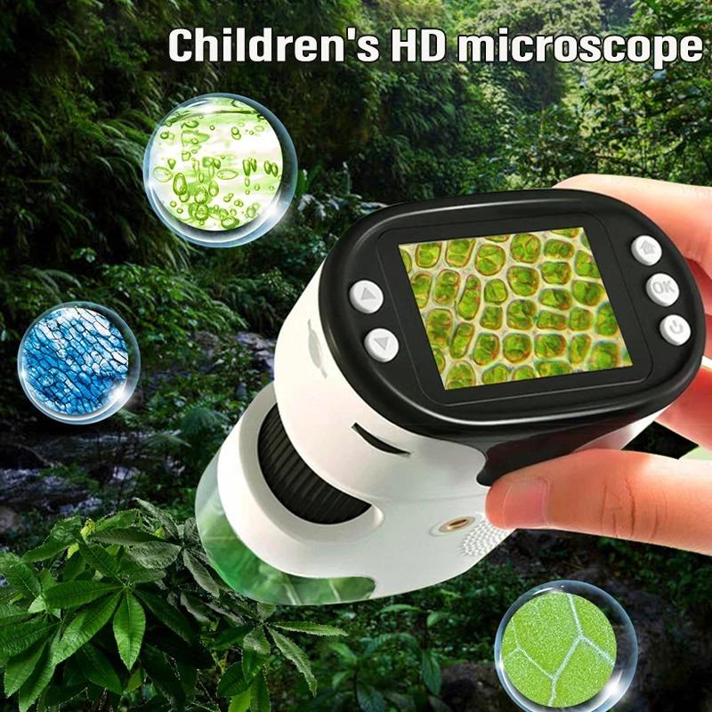 Handheld Digital Microscope Microscope for Kids-Portable 2" Digital Microscope For Kids with 2M Resolution 1080P FHD Educational Science Toys