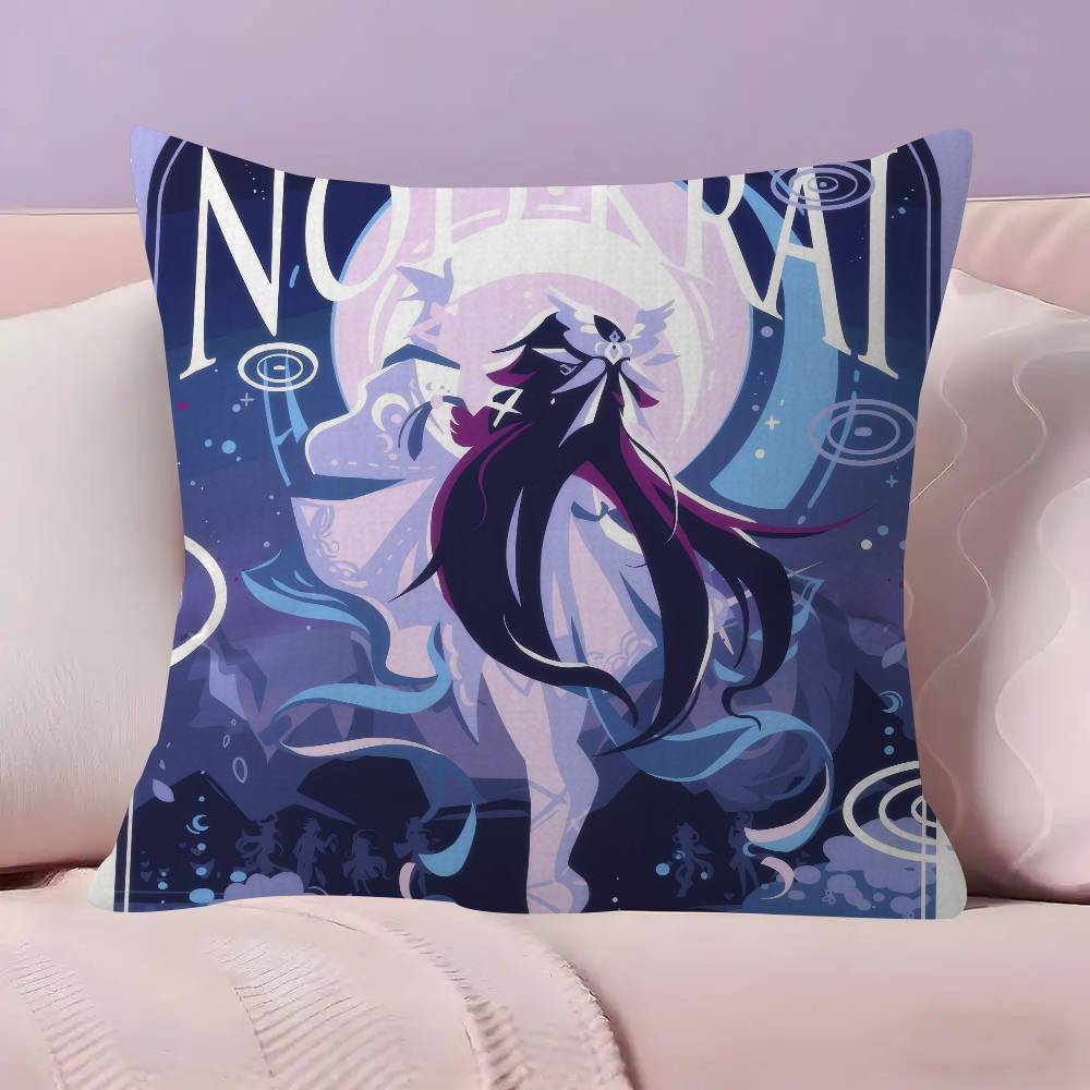 Genshin Impact Columbina cushion  Pillow Cover Design cushion Cover decor Holiday Decorati