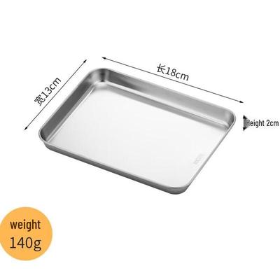 304 Stainless Steel Square Flat Tray