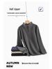 Men's Half-Zip Stand Collar Sweatshirt: Pure Color Long Sleeve T-Shirt for Spring & Autumn