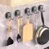 Suction Cup Double Hook Multifunctional Tissue Holder for Bathroom & Kitchen