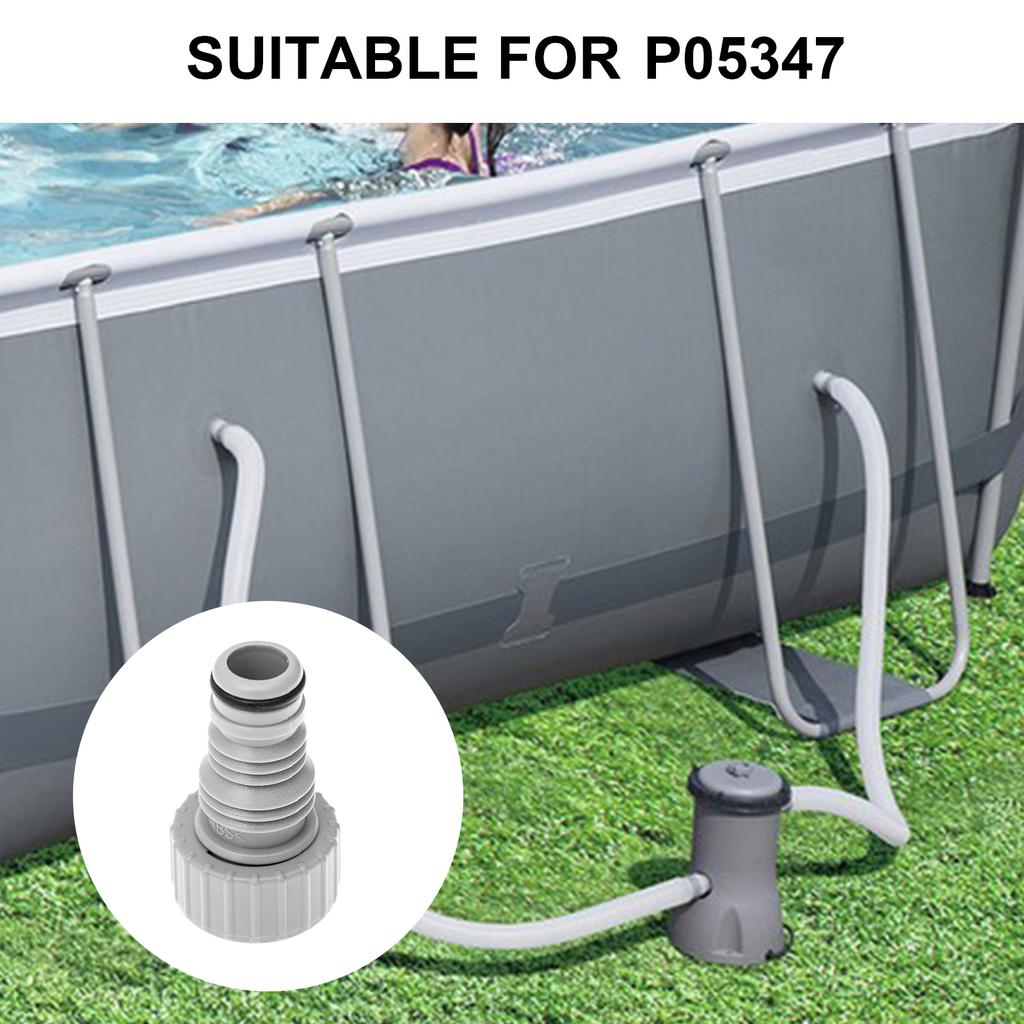 Pack of 2 Efficient Pool Drainage Hose Adapters Pool Hose Connector Pool Drain Plug Fitting Hose Adapter for P05347
