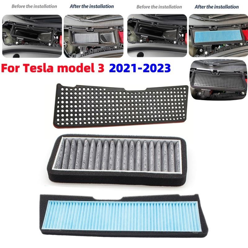 For Tesla model 3 - Auto Intake Air Filter External Filter Element Air Flow Vent Cover Trim Anti-Blocking Intake Cover