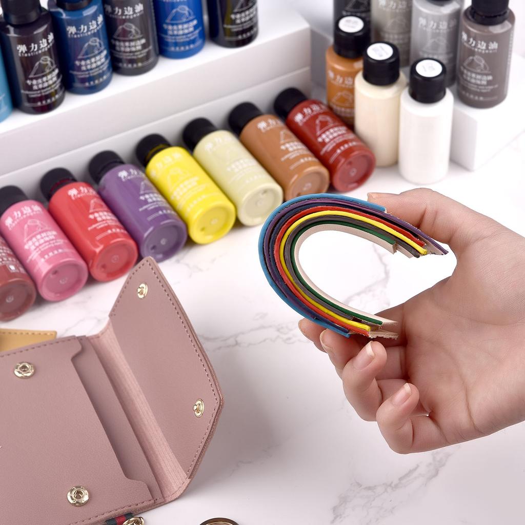 30ml Mattes Elastisches Kantenversiegelungsöl Lederfarbe DIY Lederkantenfarbe Lederwaren Renovierung Kantenversiegelungspigment