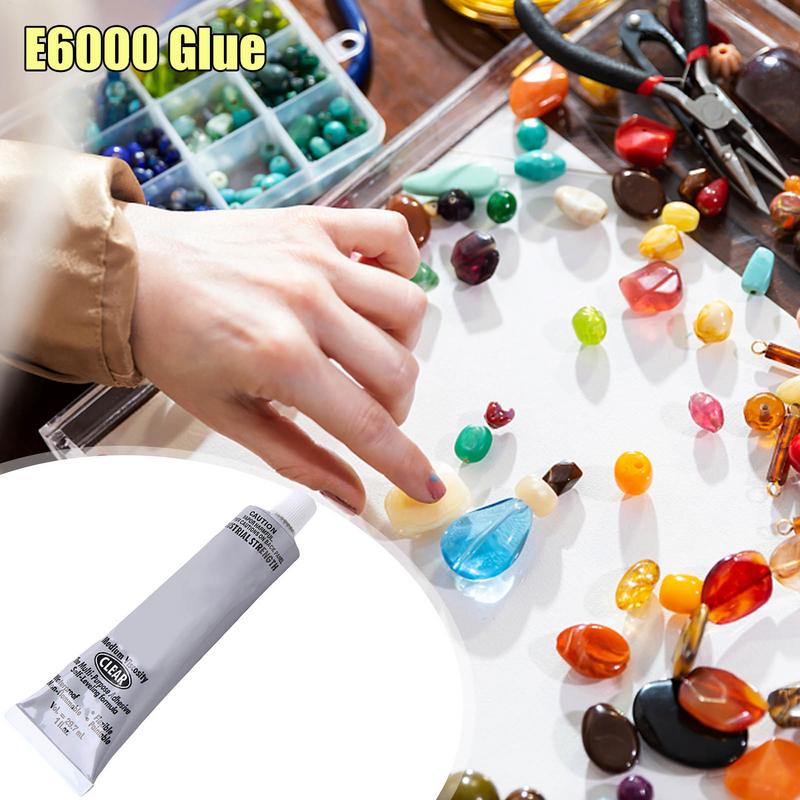 E6000 Glue Strong Adhesive Clear Glue for DIY Rhinestones Painting Cloth Metal Fabric Crystal Jewelry Making Tools Art Dotting