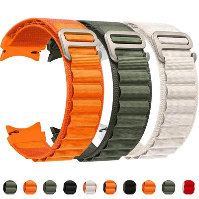 Sport Alpine Loop For Samsung Galaxy Watch 6/5/4 44mm 40mm 5pro 45mm Band G Nylon Bracelet Samsung Galaxy Watch 6 Classic 43/47mm Strap