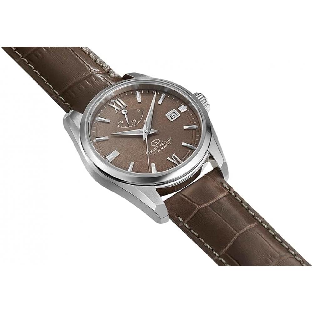 Orient Star Men S Automatic Watch Contemporary Date Beige Rk Au0113y
