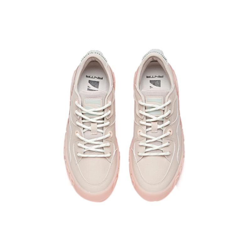 Anta Life Collection Anti-Slip Wear-Resistant Low-Top Skateboard Shoes Women's Pink Sneakers 122038042-3