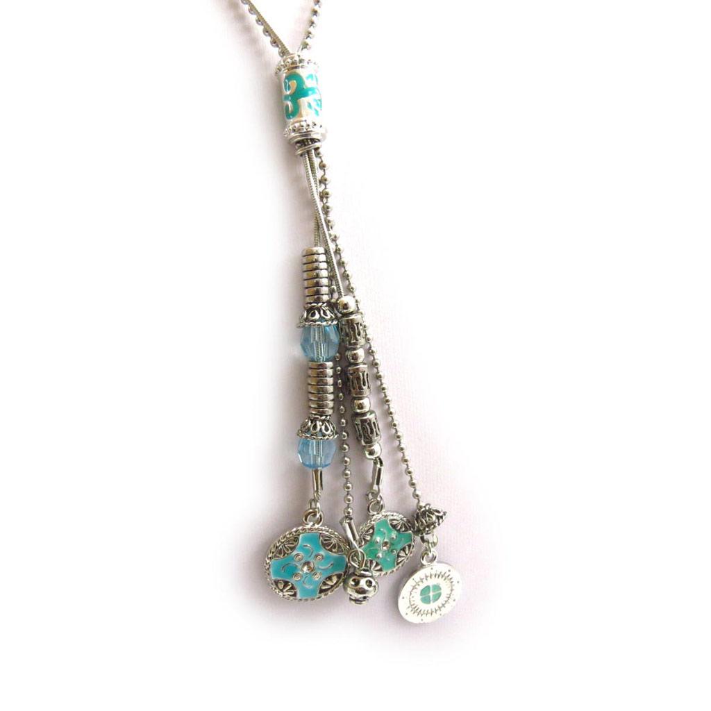 Les Trésors De Lily [J6965] - Turquoise 'Kilimanjaro' Necklace