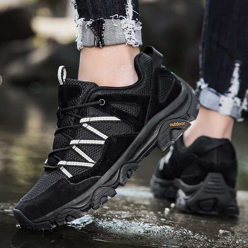 Non-slip and Wear-resistant Hiking Shoes Men's Shoes Outdoor Hiking Shoes Mesh Breathable Off-road Couple Sports Shoes