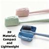 YS00270-4-Pack Wheat Straw Toothbrush Head Covers - Portable Travel & Outdoor Storage Protectors