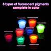 Fluorescent Tattoo Ink Eight-Color Set: Luminous Makeup Pigment for Tattoo Practice