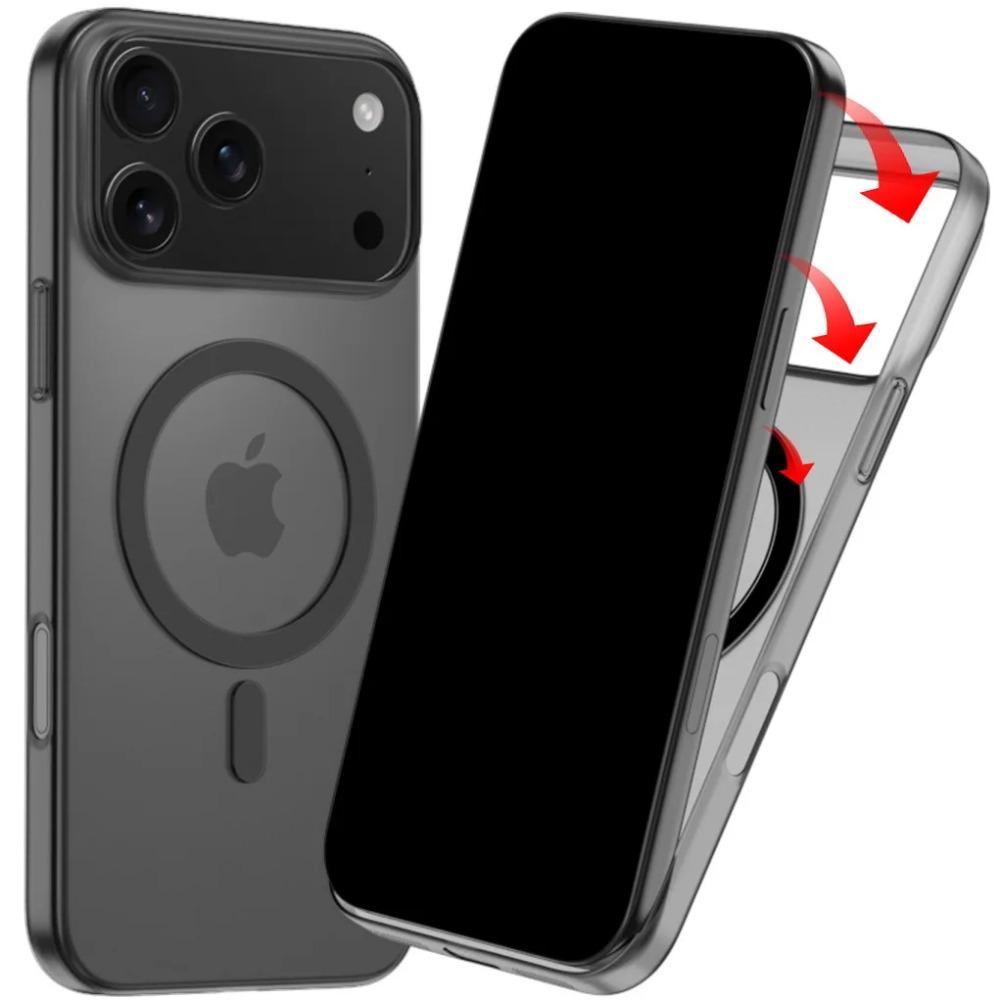 Luxuriöse Matte Ultradünne Transparente Magsafe Wireless Charge Handyhülle für IPhone 17 Air 16E 15 14 Plus 13 12 11 Pro Max Harte PC Schutzhülle