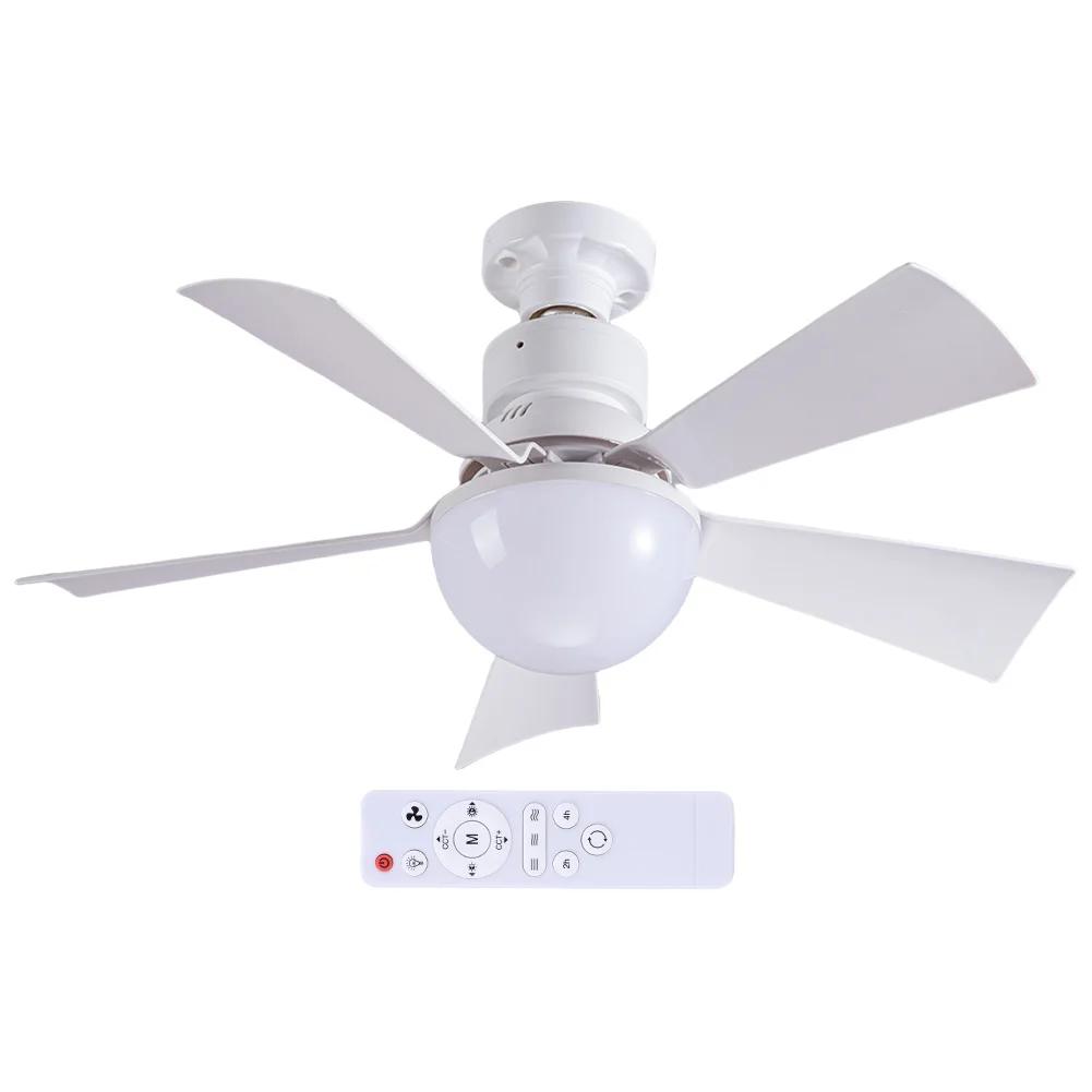 52CM/42CM Modern Ceiling Fan with LED Light Remote Control Silent Ceiling Fan for Kitchen Bedroom Basement Dining Living Room