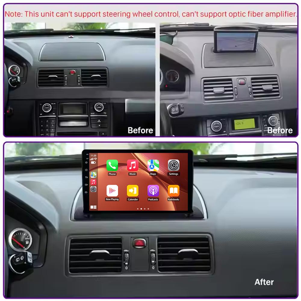 Android-Autoradio für Volvo C30 S40 V50 C70 2006 2007-2012 Multimedia-Bluetooth-Player-Navigation 4G GPS Carplay-Stereo