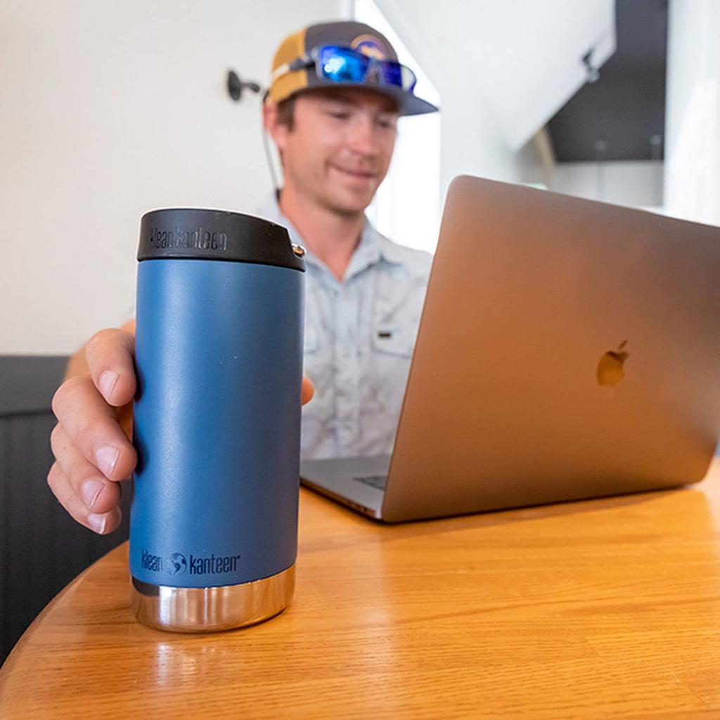 Klean Kanteen TK Wide Stainless Steel Mug with Cafe Cap, 12oz (355ml), 1008340
