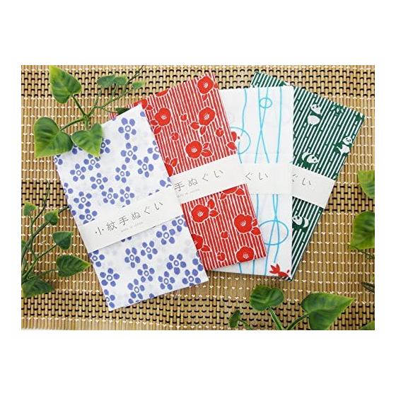 Miyamoto Komon Tenugui Hand Towel, Fireworks, 33x90cm. Features a traditional Japanese small pattern (komon) design. Versatile for neck wear,
