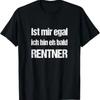 T-Shirt mit Gerunisex-Text Ich kümmere mich nicht, ich gehe sowieso bald in Rente Vintage Leicht Streetwear Herren Weich Stilvoll