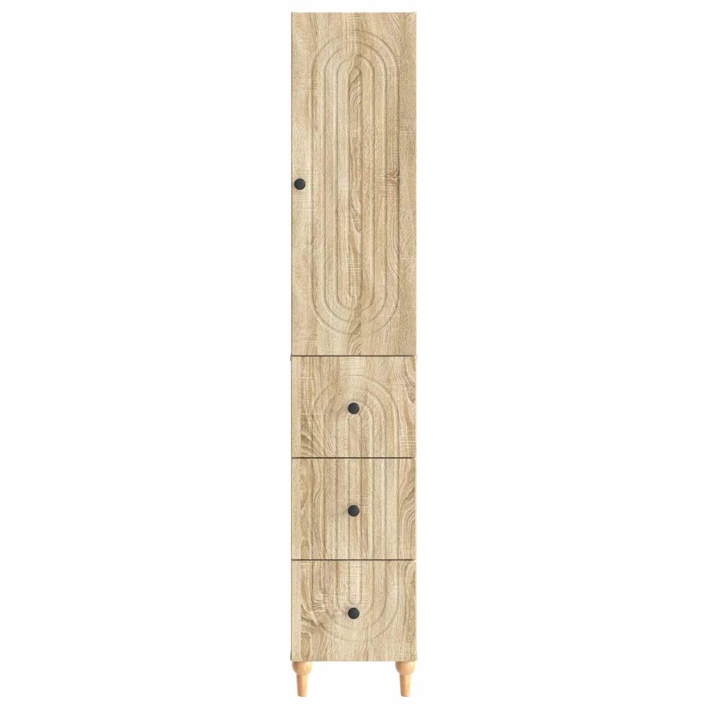 Cabinet Set 2 pcs 33 x 34.5 x 90 cm Particleboard