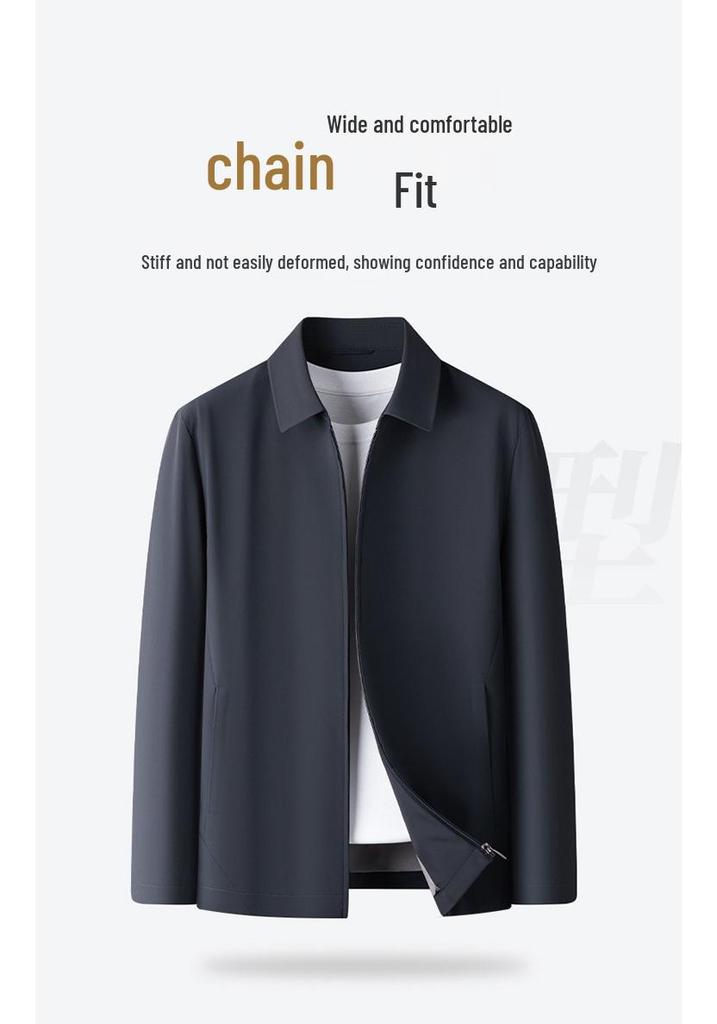 2026 Men's Business Casual Thin Baseball Collar Jacket