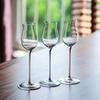 Handmade Crystal Flared Wine Glass Red Rod Sweet Whiskey Tasting Glass for Enhanced Aroma And Flavor Experience