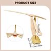 Bamboo Dragonfly Toy DIY Flying Helicopter Hand Rub Propeller Educational Outdoor Desk Ornament